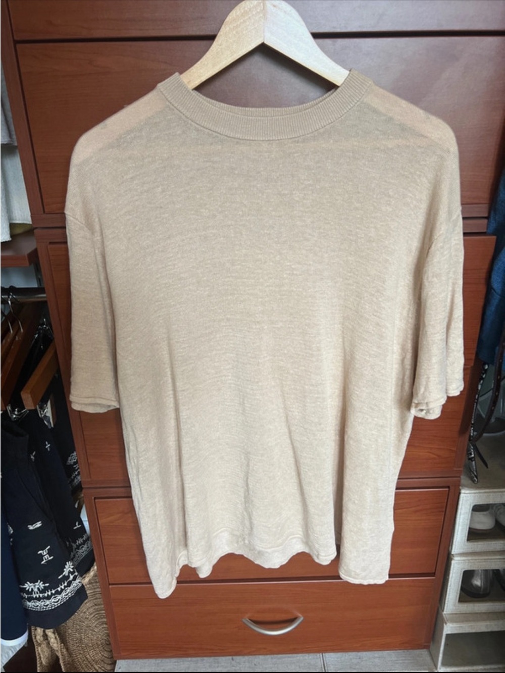 Sr. Agni Copain tee Nougat - 100% linen